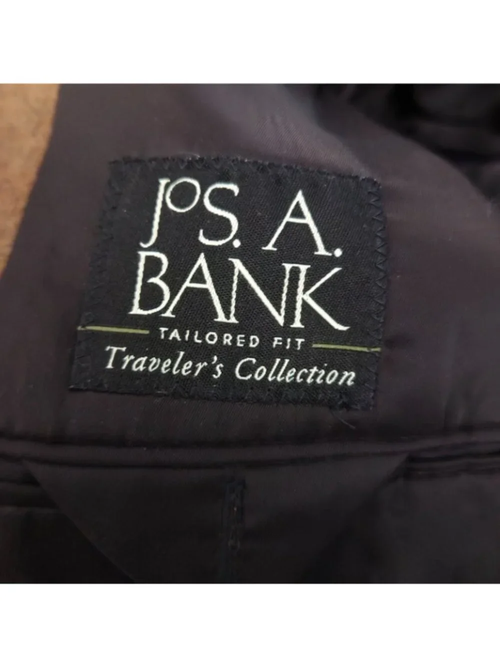 JoS A. Bank Travelers Collection Tailored Camel Hair Mens Brown Blazer 40R